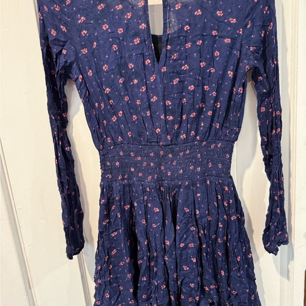 Kimchi Blue Navy Floral Blouse